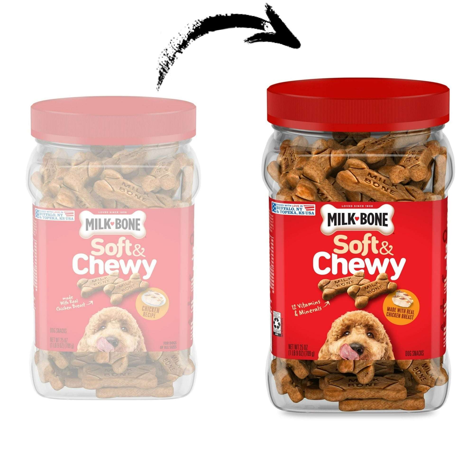 Milk Bone Soft & Chewy Dog Treats, Made with Real Chicken, 5.6 oz Pouch