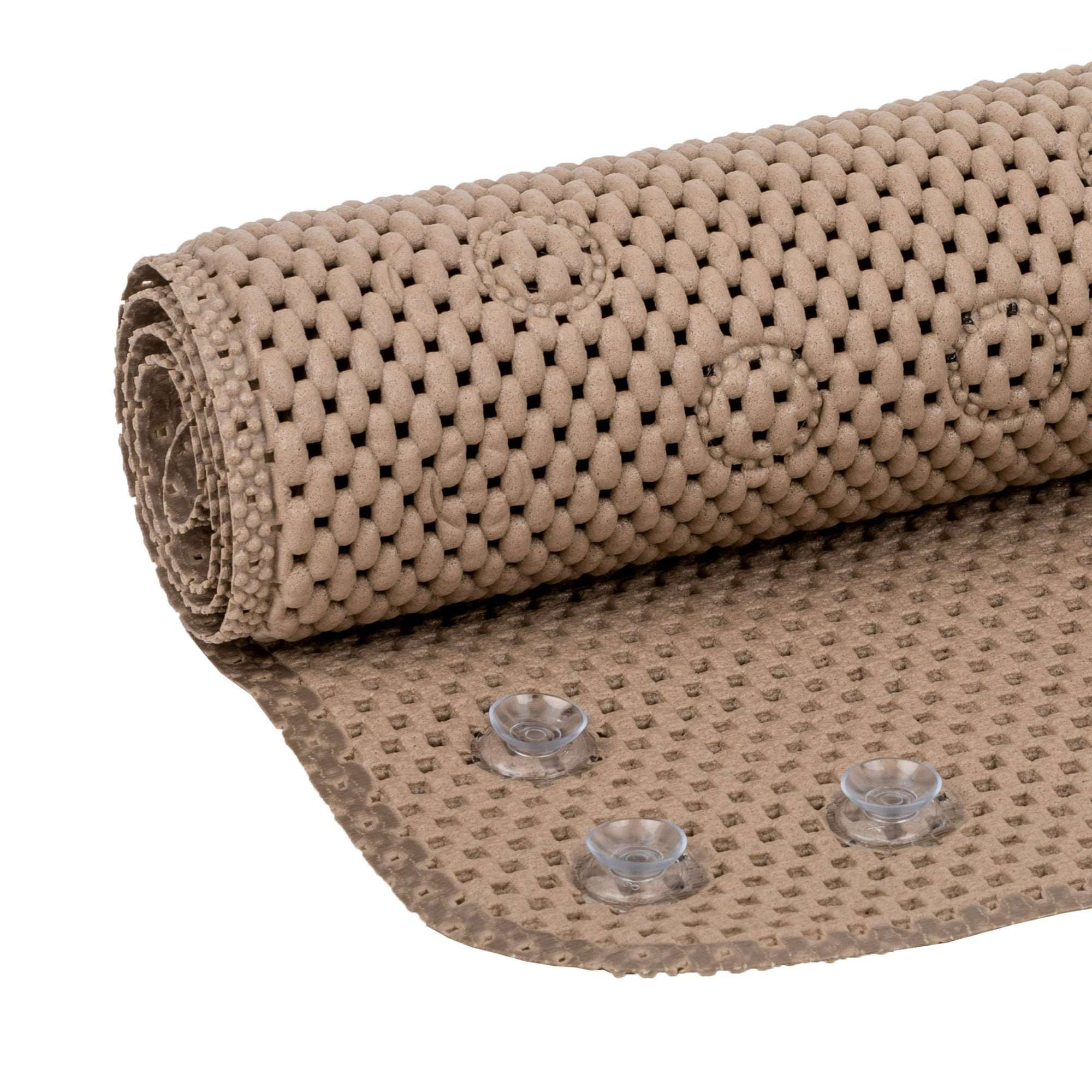 (4 pack) Mainstays 17" x 36" Cushioned Foam Bathtub Mat with Suction Cups