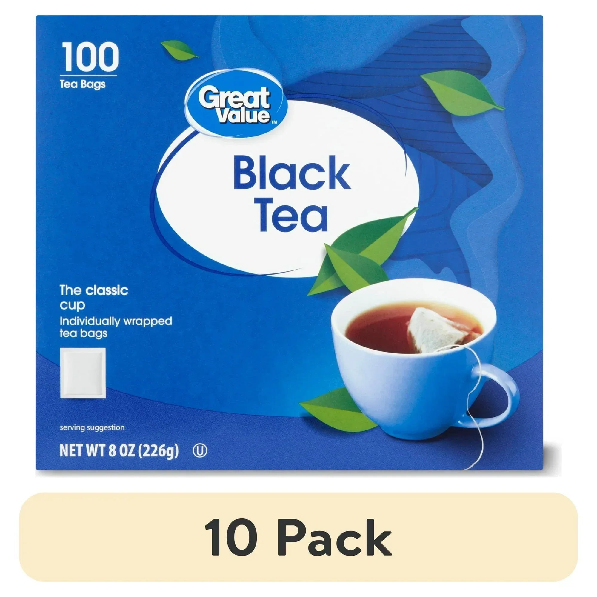 Great Value Black Tea Bags, 8 oz
