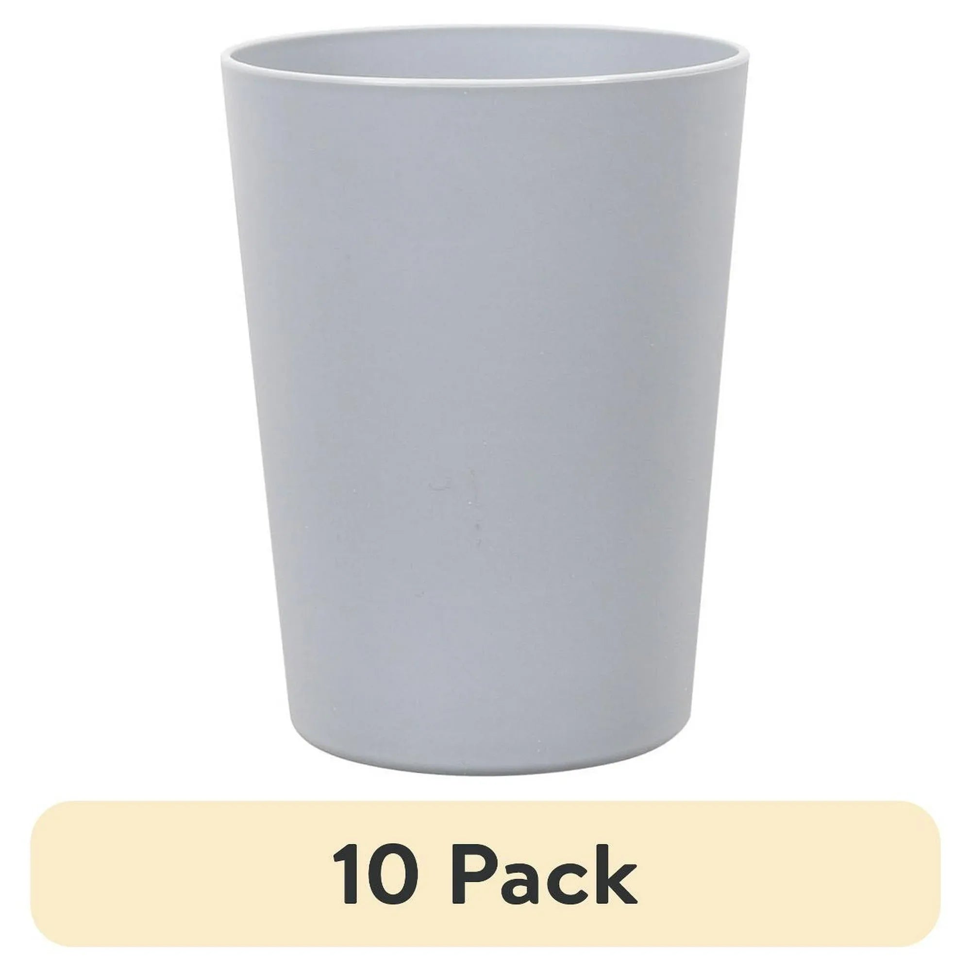 (10 pack) Mainstays - Dark Blue Round Plastic Tumbler, 18-Ounce - USA MEGA SHOP