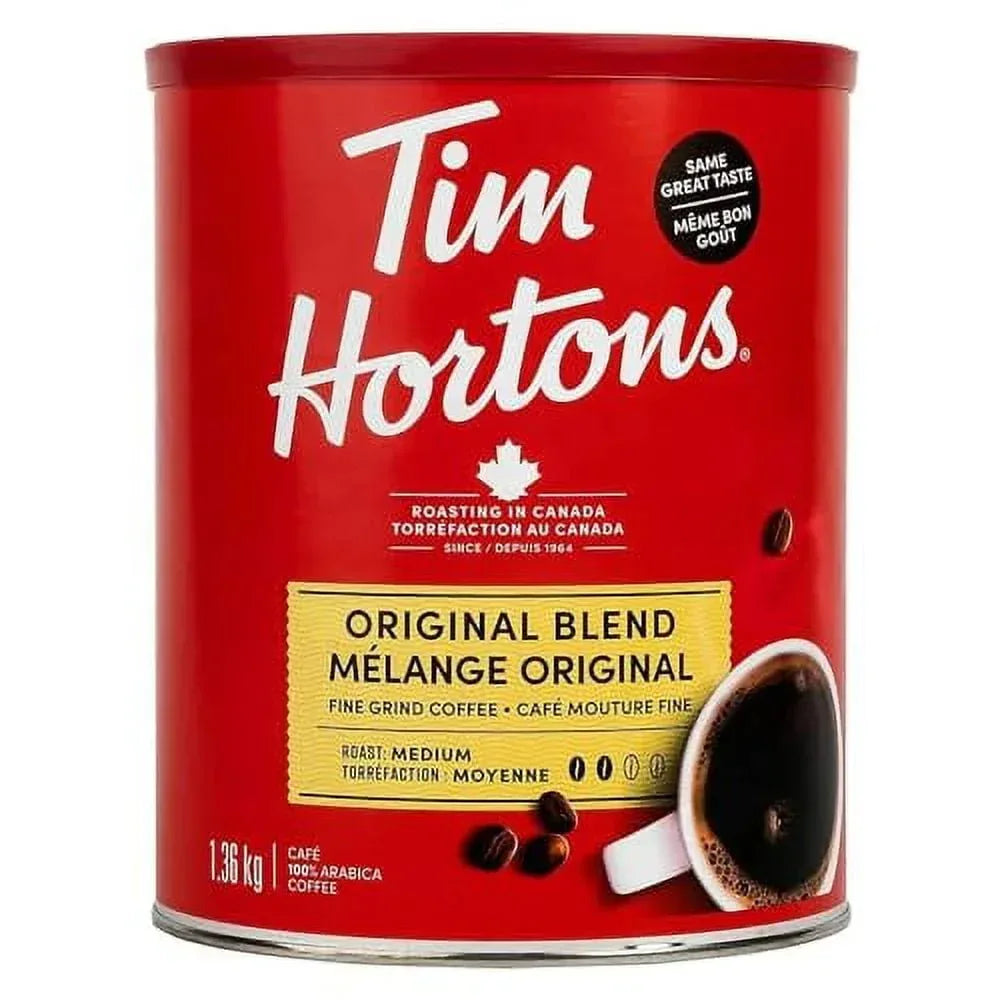 100% Arabica Medium Roast Original Blend Ground Coffee, 48 Ounces, 3 Pound Can