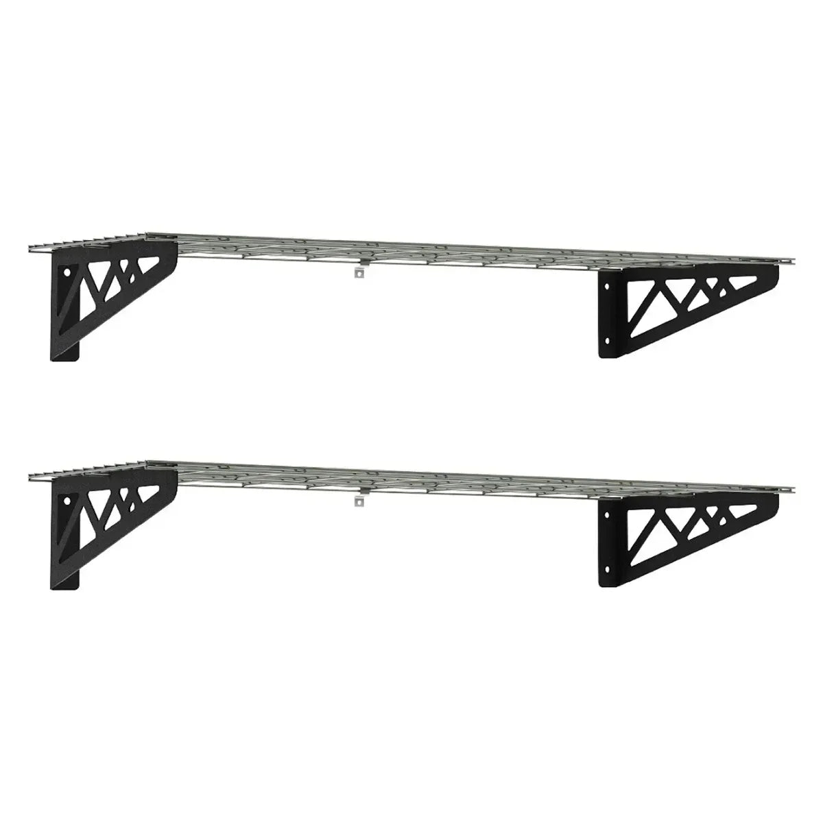 SafeRacks Wall Shelf Combo Kit, Two Shelves, Four Deck Hooks - USA MEGA SHOP