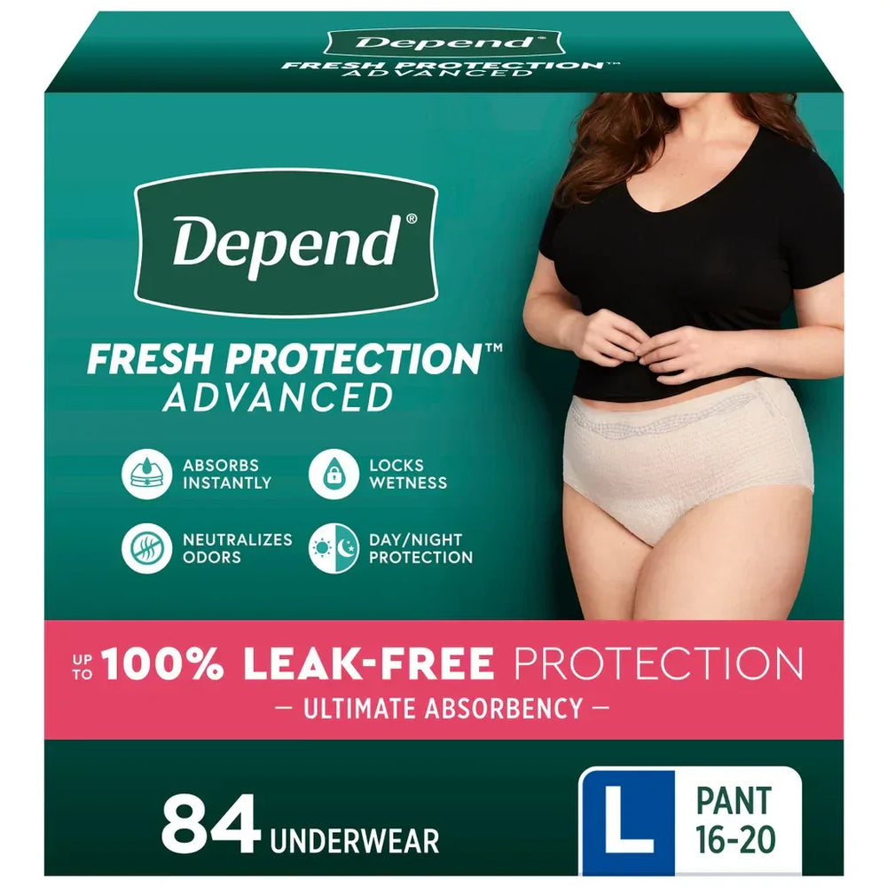 Depend Fresh Protection Advanced Incontinence Underwear for Women, Ultimate Absorbency - USA MEGA SHOP