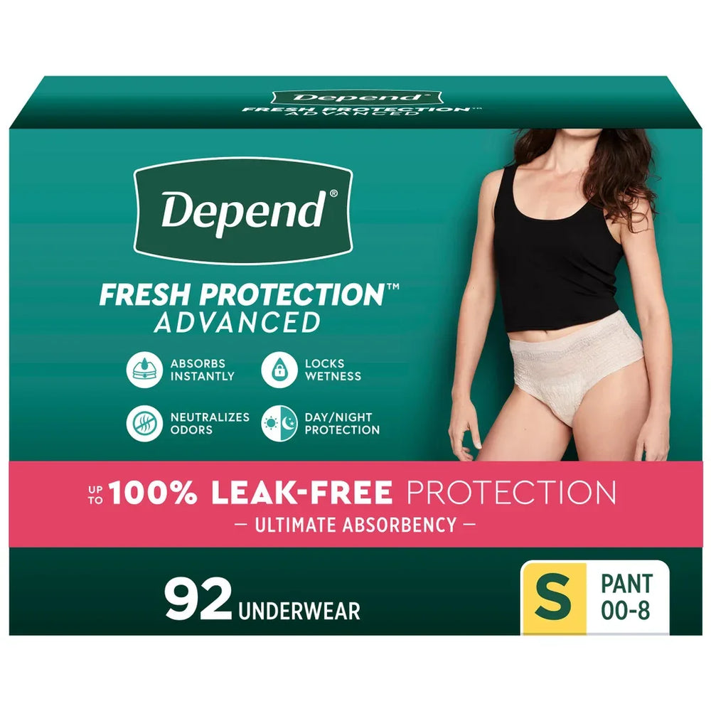 Depend Fresh Protection Advanced Incontinence Underwear for Women, Ultimate Absorbency - USA MEGA SHOP