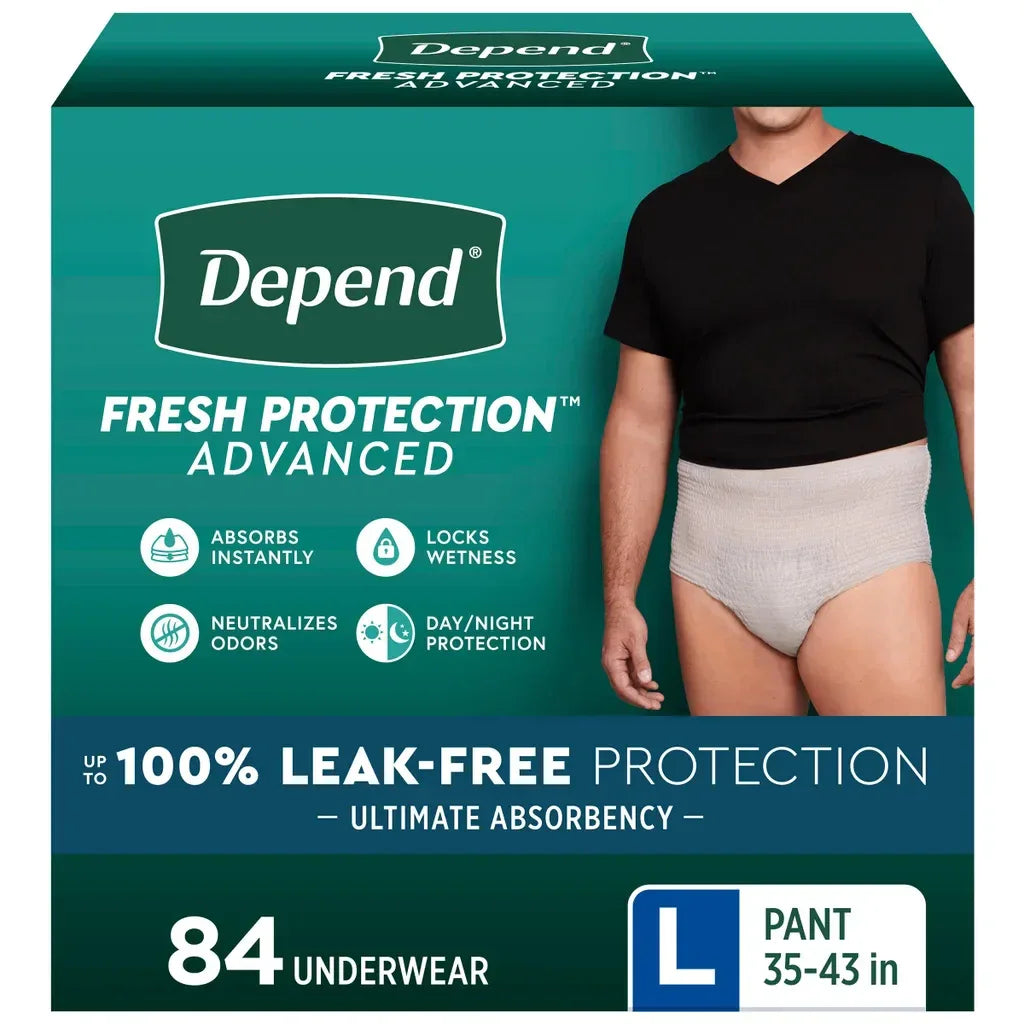 Depend Fresh Protection Advanced Incontinence Underwear for Men, Ultimate Absorbency - USA MEGA SHOP