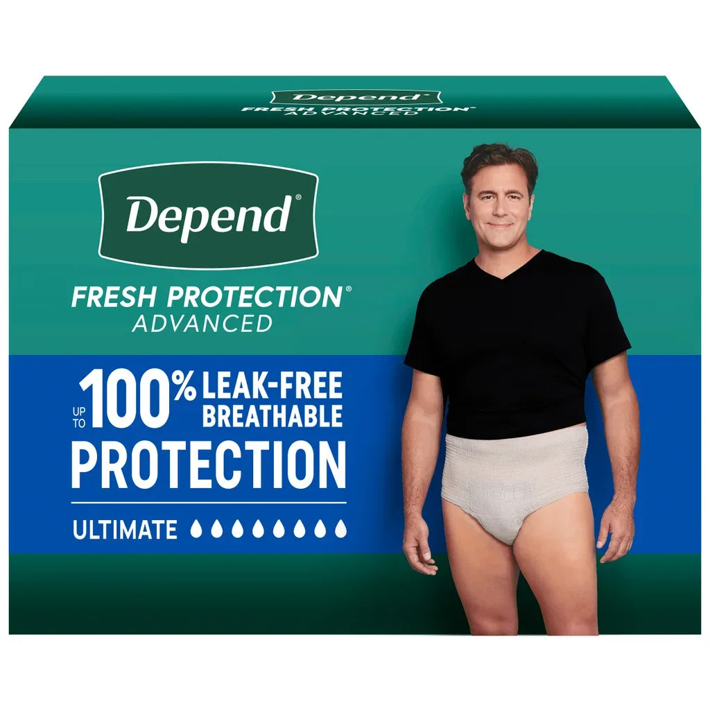 Depend Fresh Protection Advanced Incontinence Underwear for Men, Ultimate Absorbency - USA MEGA SHOP