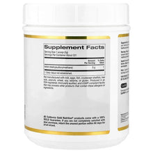 OptiMSM supplement bottle back label with Supplement Facts panel