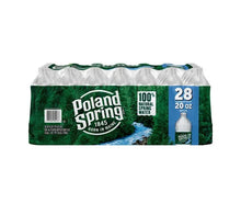 Poland Spring 28-pack 20 fl oz water bottles, green wrap and clear bottles