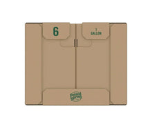 Poland Spring natural spring water 6-pack cardboard carrier, six 1-gallon bottles