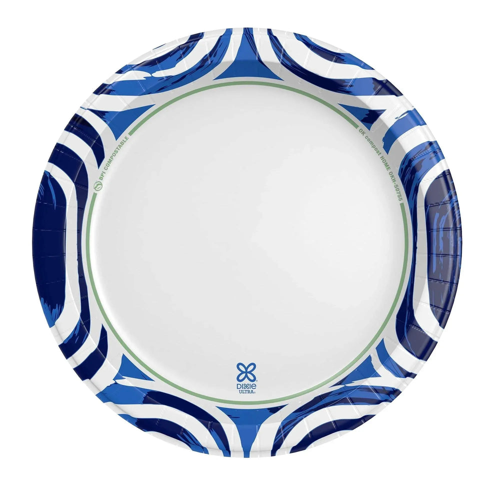 Dixie Ultra Disposable Paper Plates, 10", Multi-Color, 100 Count - USA MEGA SHOP