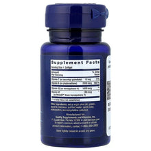 Vitamin K supplement bottle back label with Supplement Facts panel