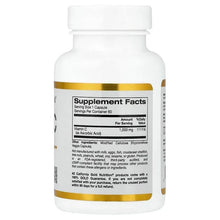 Vitamin C Quali-C 1,000 mg supplement bottle, Supplement Facts for 60 veggie capsules