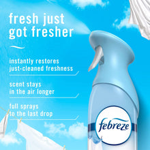 Febreze Air Mist spray bottle with blue trigger, fresh air mist