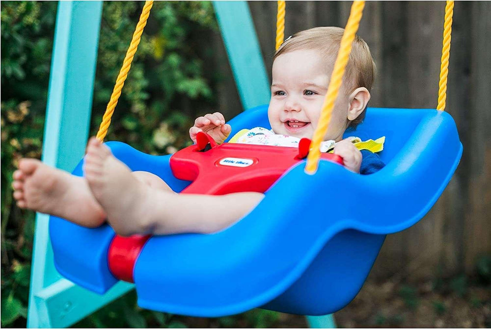 Little Tikes 2-in-1 Snug and Secure Swing, High Back Swing, Blue - USA MEGA SHOP