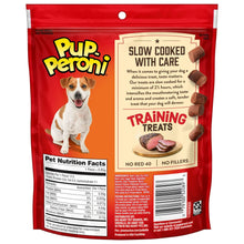 Beef training treat bag for dogs, red pouch packaging with front label