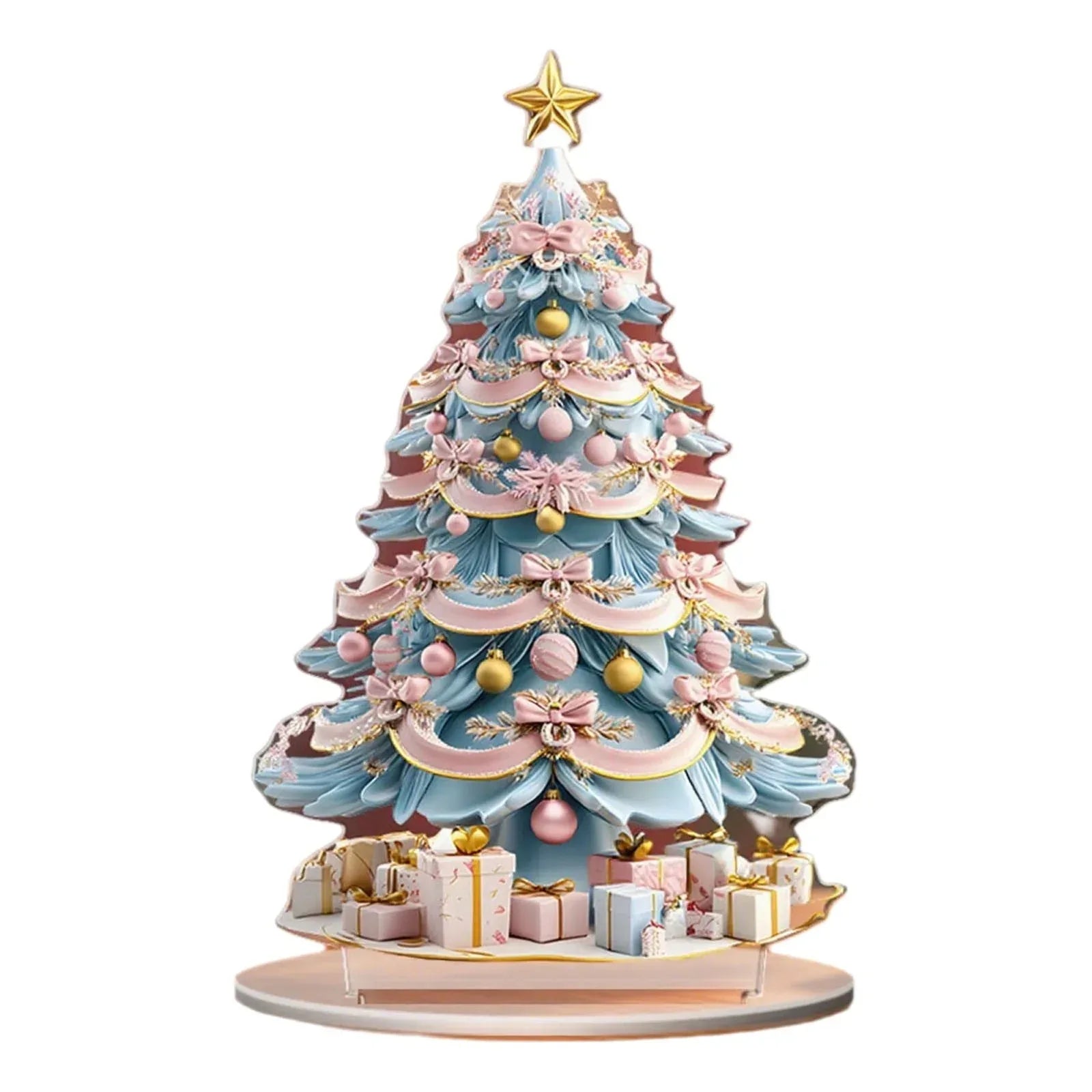 Costeam Christmas Tree Christmas Acrylic Ornaments Home Decorations Festive Xmas Hanging Decor for Indoor Home Holiday Party Family Gatherings Cute Lightweight Acrylic Ornaments - USA MEGA SHOP