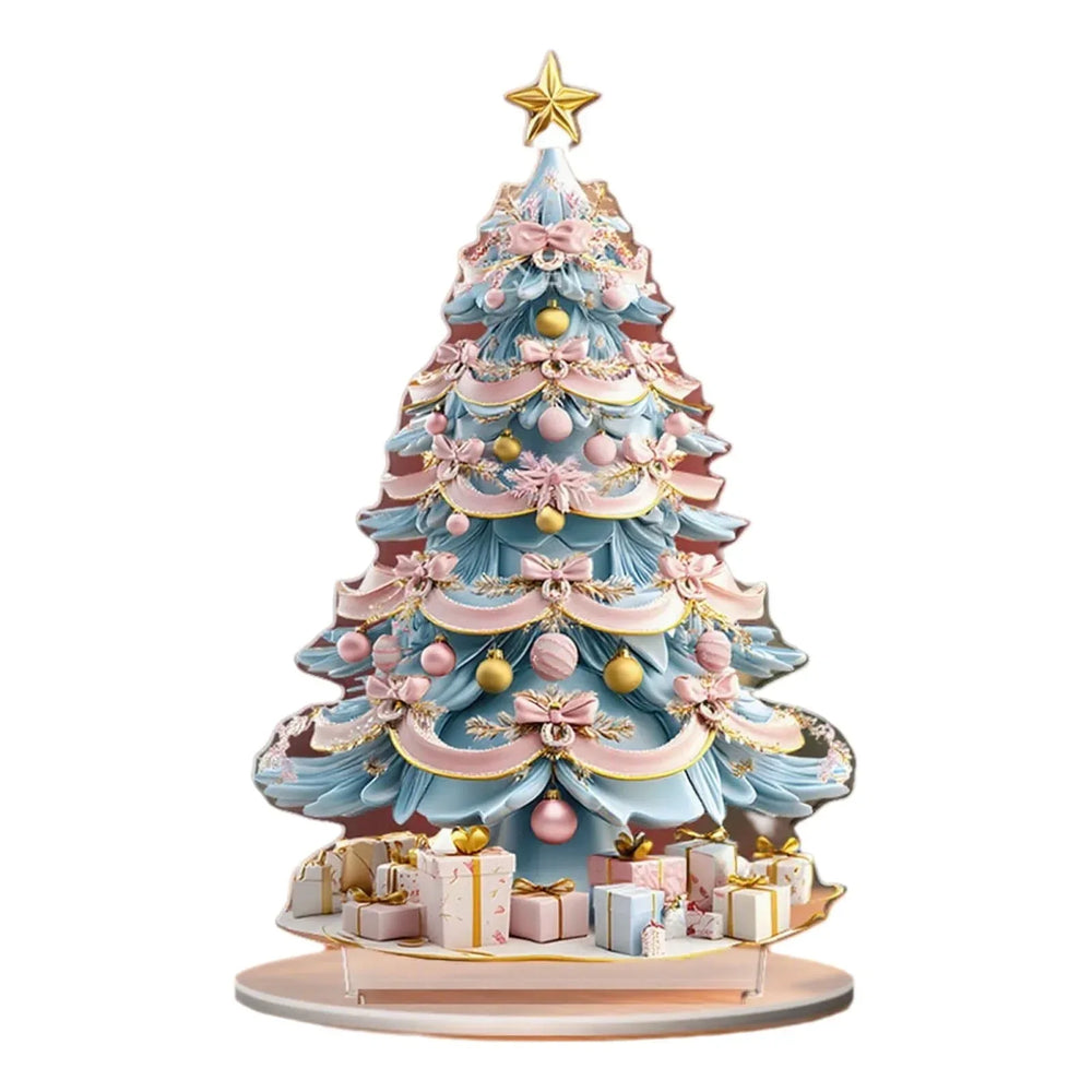Costeam Christmas Tree Christmas Acrylic Ornaments Home Decorations Festive Xmas Hanging Decor for Indoor Home Holiday Party Family Gatherings Cute Lightweight Acrylic Ornaments - USA MEGA SHOP