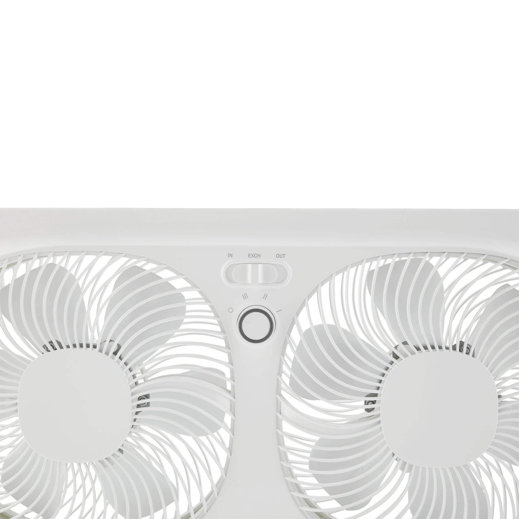 Mainstays 9'' 3-Speed, Reversable Twin Window Fan, White