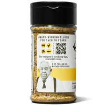 Single buttery steakhouse seasoning bottle with black cap and award flavor label