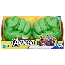 Avengers Hulk green smash fist role-play toy in retail box, two gloves