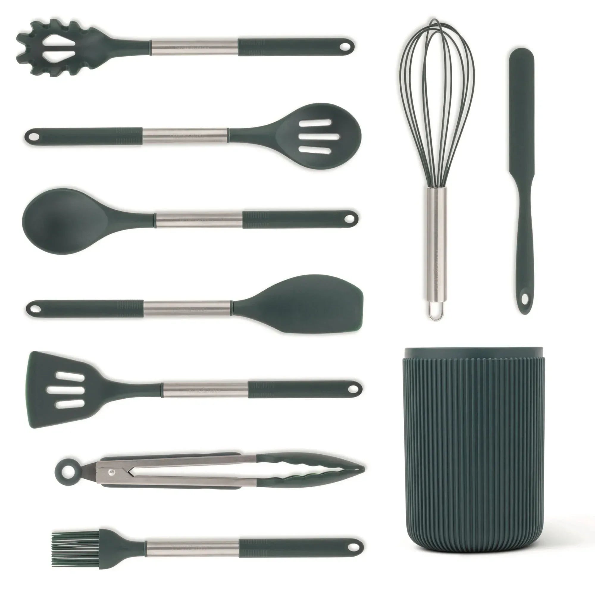 Thyme & Table 10-Piece Silicone Gadget Set - Black