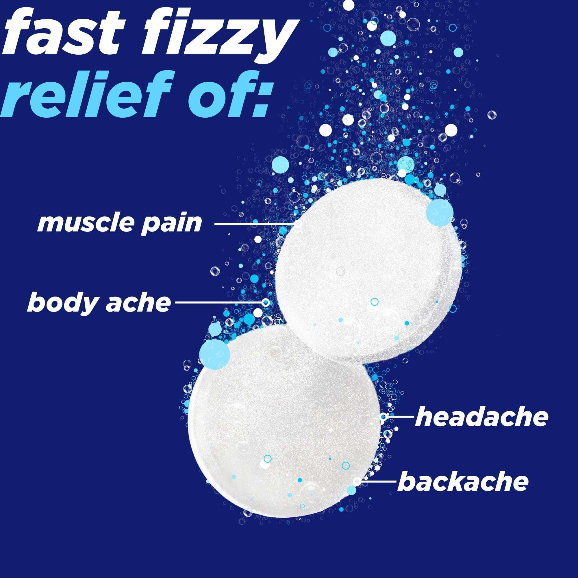 Alka-Seltzer Pain Relief Aspirin Effervescent Tablets, Package May Vary, 24 Count