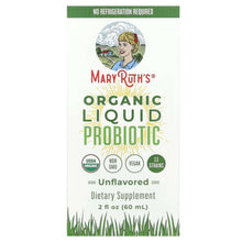 MaryRuth's Organic Liquid Probiotic unflavored supplement box, 2 fl oz