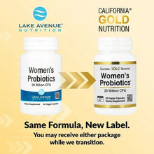 Two Women’s Probiotics bottles with California Gold Nutrition labels side by side