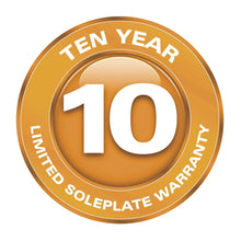 Durathon 10-year limited soleplate warranty badge