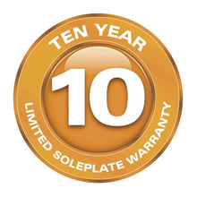Ten year limited warranty badge for Durathon soleplate