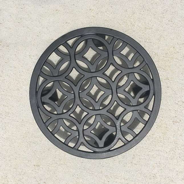 allen + roth 12-in L x 12-in D x 2.7-in H Black Plant Caddy