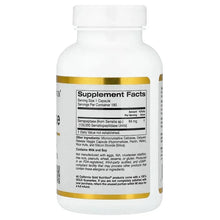 Serrapeptase supplement bottle with Supplement Facts label and white cap