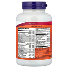 NOW ADAM supplement bottle back label with Supplement Facts and ingredient panel