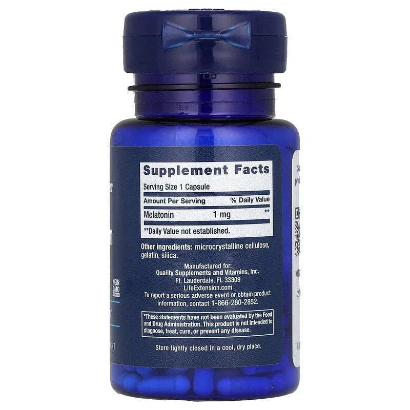 Life Extension, Melatonin, 60 Capsules - USA MEGA SHOP