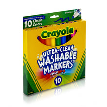 Ultra-Clean Washable Markers box with 10-count broad line colors