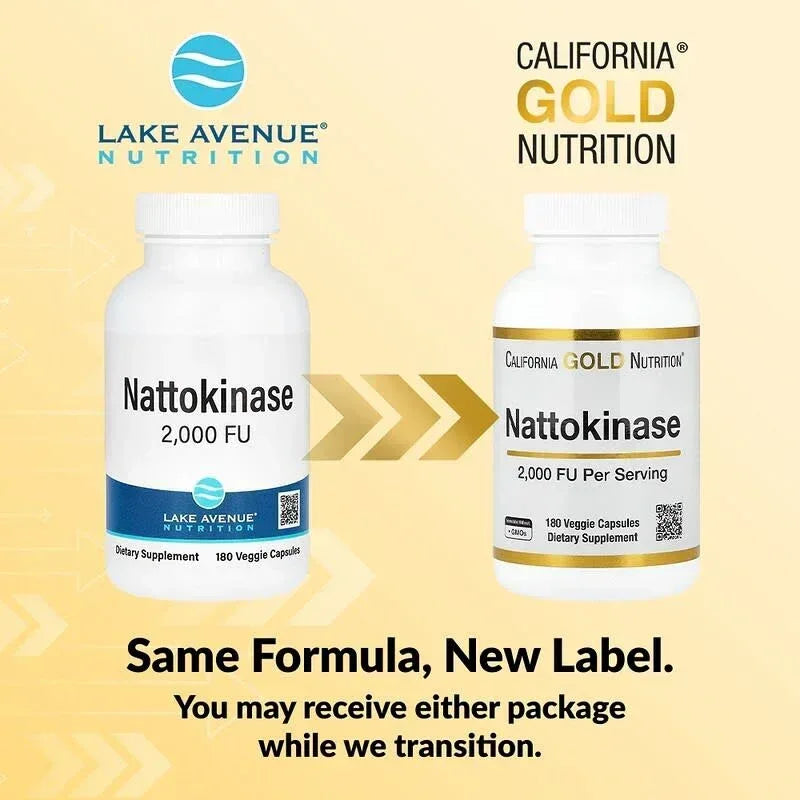 California Gold Nutrition, Nattokinase, Proteolytic Enzyme, 2,000 FUs