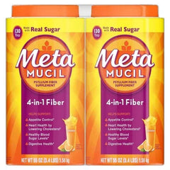 Metamucil Psyllium Fiber Supplement Powder, 4-in-1 Formula