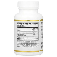 Supplement bottle back label with Supplement Facts panel and barcode, white cap