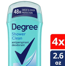 Antiperspirant deodorant solid stick, Shower Clean, 48H sweat & odor protection