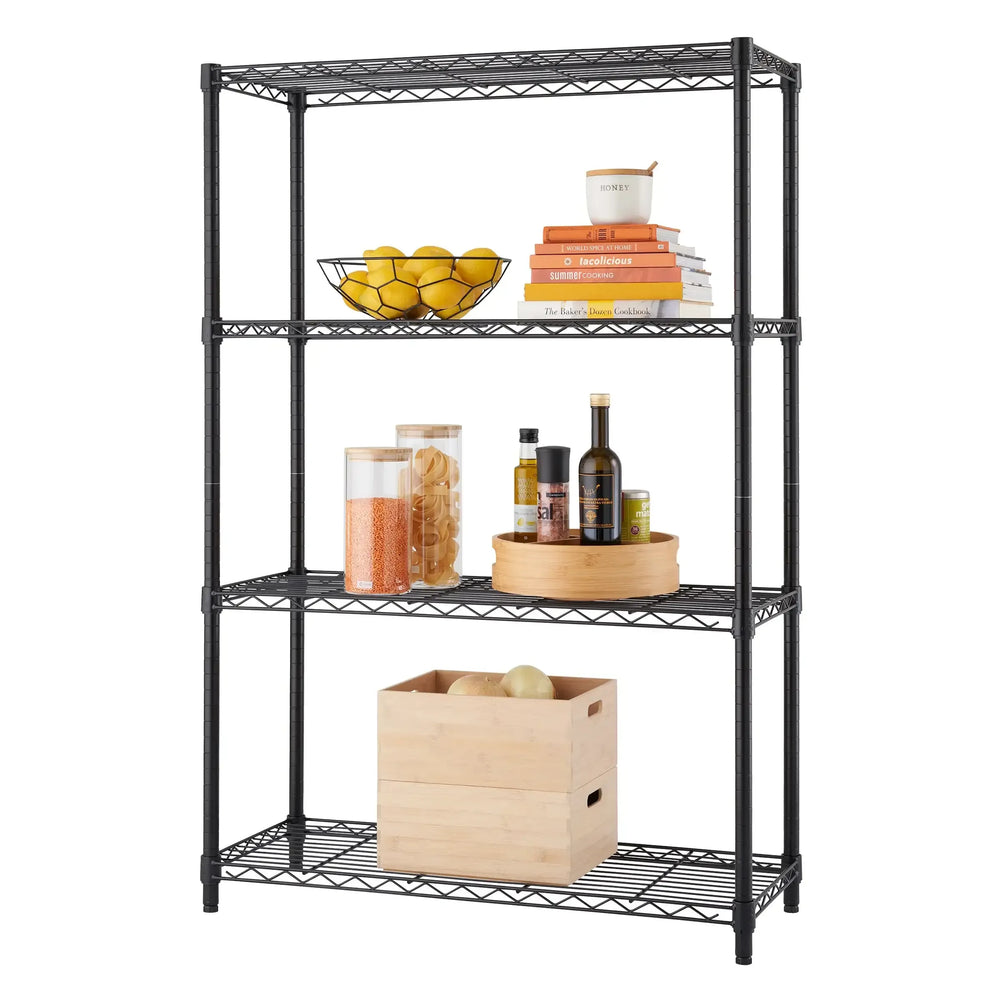 TRINITY 4-tier Wire Shelving Rack 36" x 14" x 54 - USA MEGA SHOP