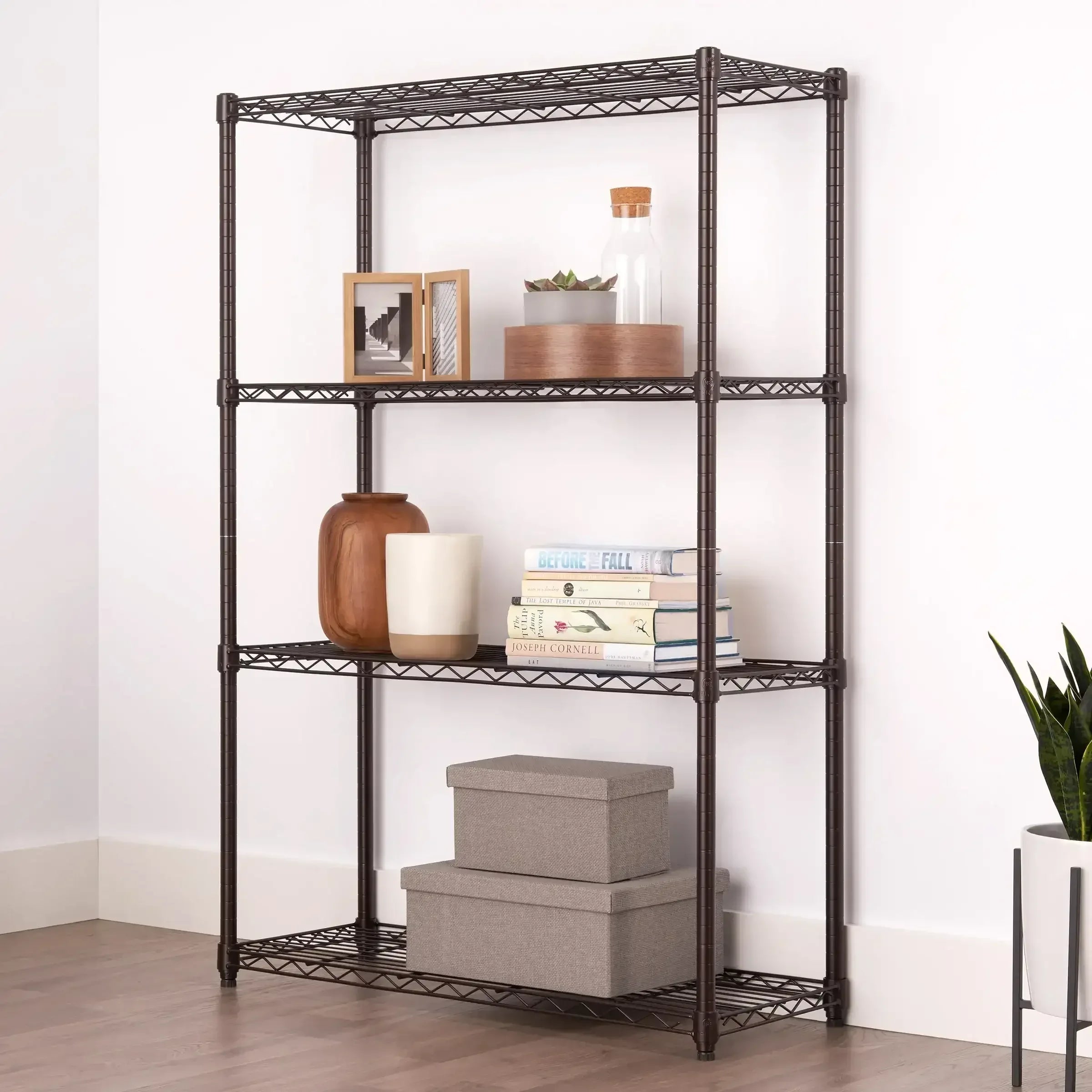 TRINITY 4-tier Wire Shelving Rack 36" x 14" x 54