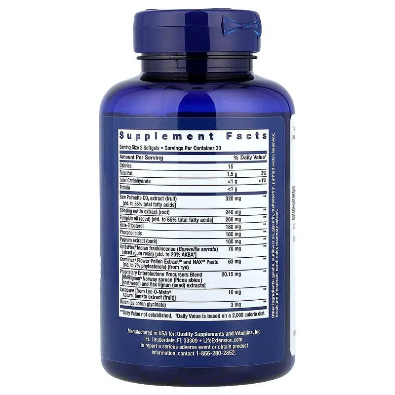 Life Extension, Ultra Prostate Formula, 60 Softgels - USA MEGA SHOP
