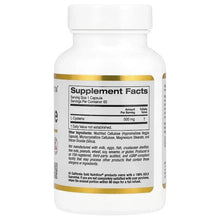 California Gold Nutrition L-Cysteine supplement facts, 500 mg per capsule, 60 capsules
