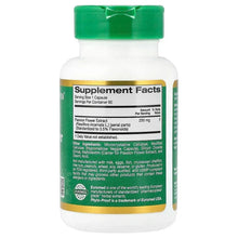 Passion flower extract supplement bottle with Supplement Facts label on back