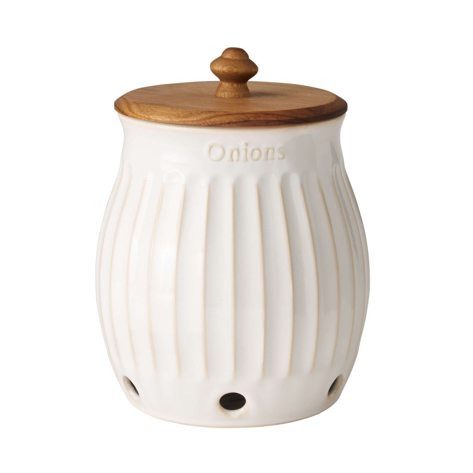 The Pioneer Woman Colette Stoneware Garlic Keeper, White