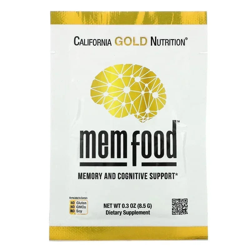 California Gold Nutrition, MEM Food, Memory and Cognitive Support, 1.12 lb (18 oz) 510 g