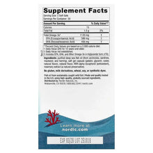 Fish oil supplement bottle back label with Supplement Facts panel