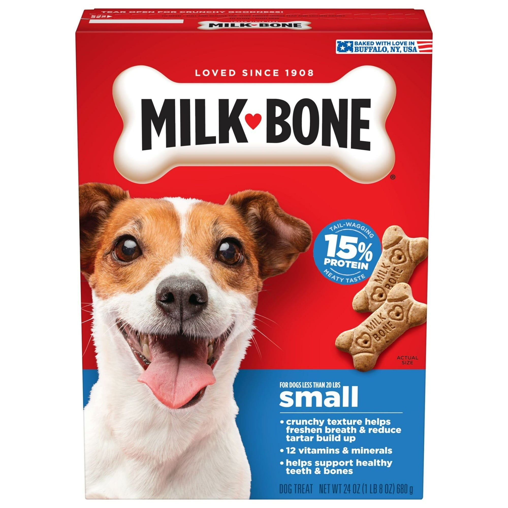 (2 pack) Milk Bone Original Biscuits, Small Dog Treats, 24 oz Box