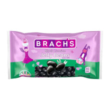 Purple bag of black licorice jelly beans candy