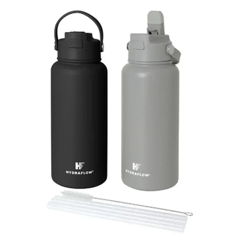 Hydraflow 34-Oz. Hybrid Double Wall Stainless Steel Bottle , 2 Pack (Assorted Colors)